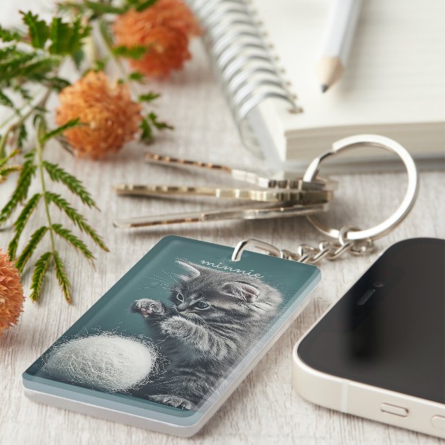 Porte-clefs Cute Kitten (Devant droit)