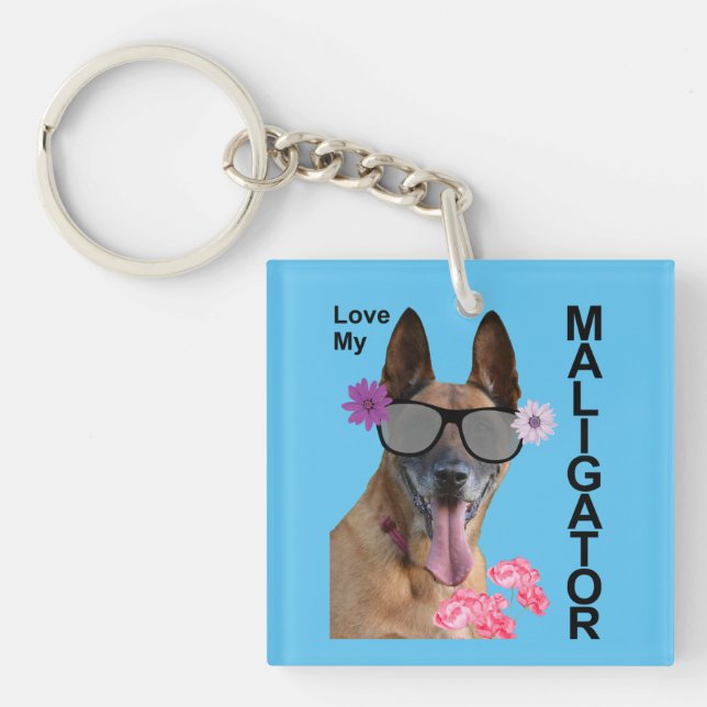 Porte-clefs Cute Malinois (Devant)