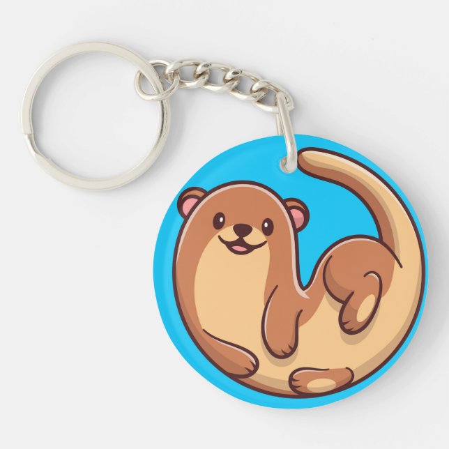 Porte-clefs Cute Otter (Devant)