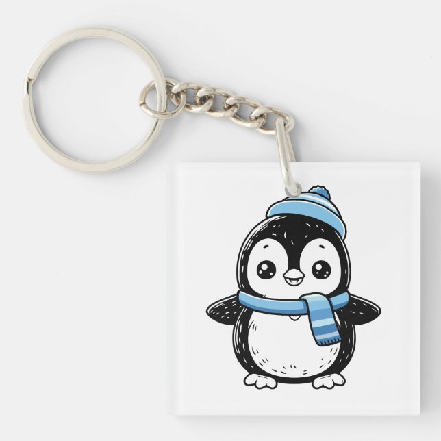 Porte-clefs cute penguin Key Chains  (Devant)