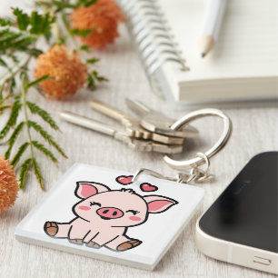 Porte-clefs Cute Piggy