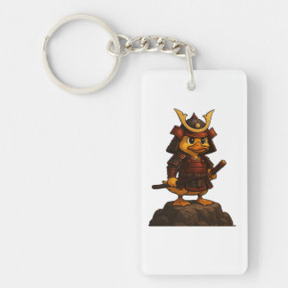 Porte-clefs Cute Samurai Duck Keychain – Japanese Warrior Duck