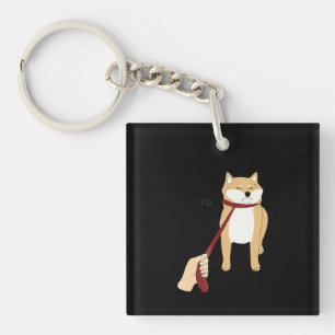 Porte-clefs Cute shiba inu Nope chien drôle design