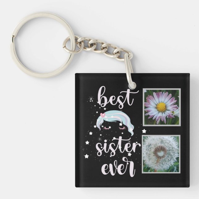 Porte-clefs Cute soeur Modèle photo (Devant)