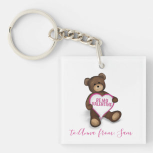 Porte-clefs Cute Valentine's Day Vintage Ours en Teddy Custom