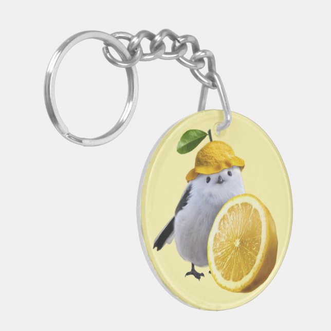 Porte-clefs Cutest Hokkaido Bird with Lemon (Devant gauche)