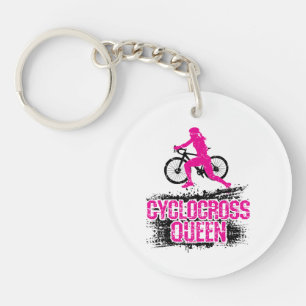 Porte-clefs Cyclocross Queen Cyclo-Cross CX femmes vélo