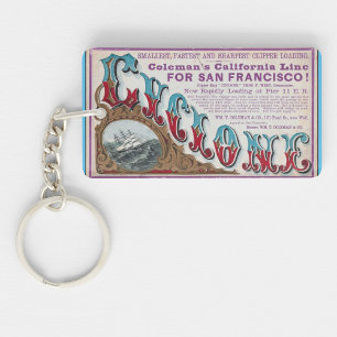 Porte-clefs Cyclone Clipper voiliers 1900
