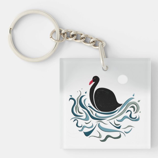 Porte-clefs Cygne noir (Devant)