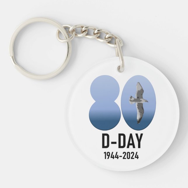 Porte-clefs D-Day 80 - 1944-2024 (Devant)