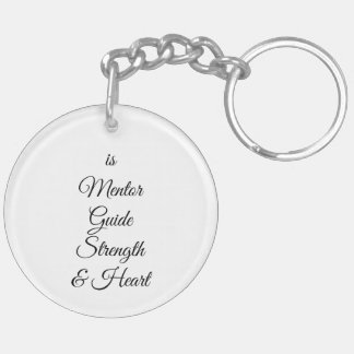 Porte-clefs Dad Is Mentor, Guide, Strength & Heart Keychain