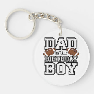 Porte-clefs Dad of the Birthday Boy Football Lover Family birt