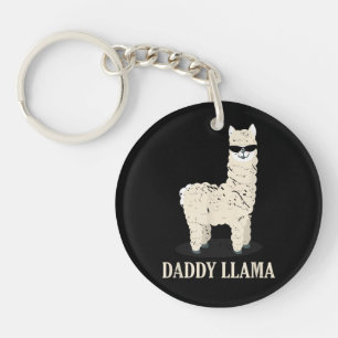 Porte-clefs Daddy Llama Alpaca Funny Amoureux des animaux