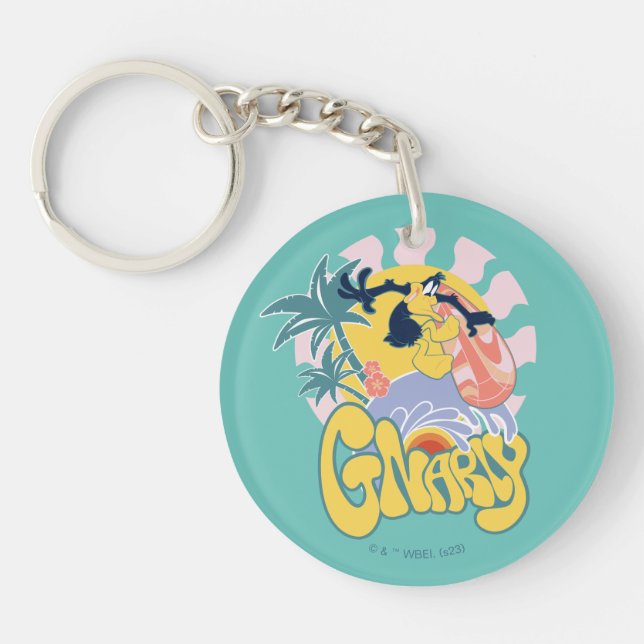 Porte-clefs DAFFY DUCK™ Surf - Gnarly (Devant)