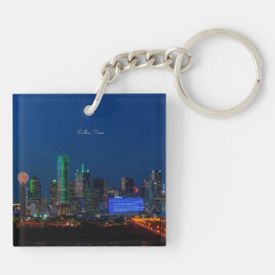 Porte-clefs Dallas, Texas, photo de paysage urbain,