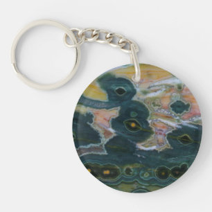 Porte-clefs Dalle de Jasper Océan