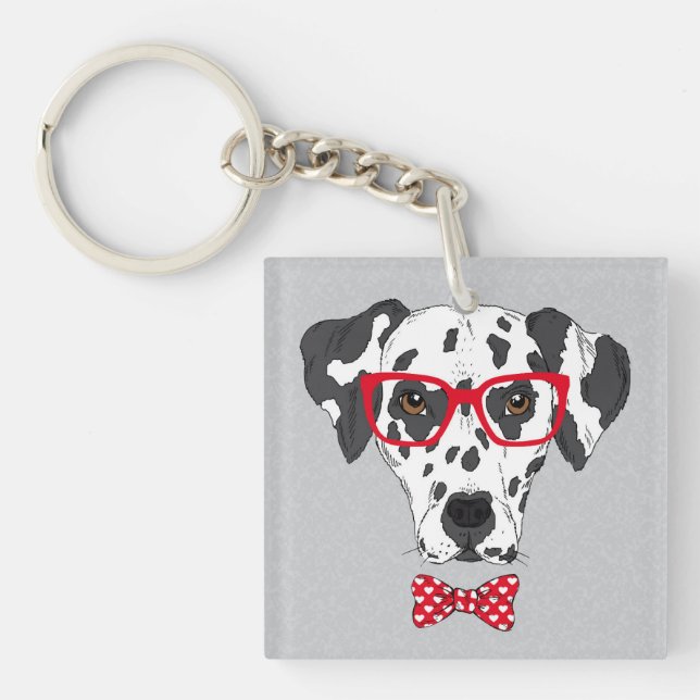 Porte-clefs Dalmate à la mode (Devant)