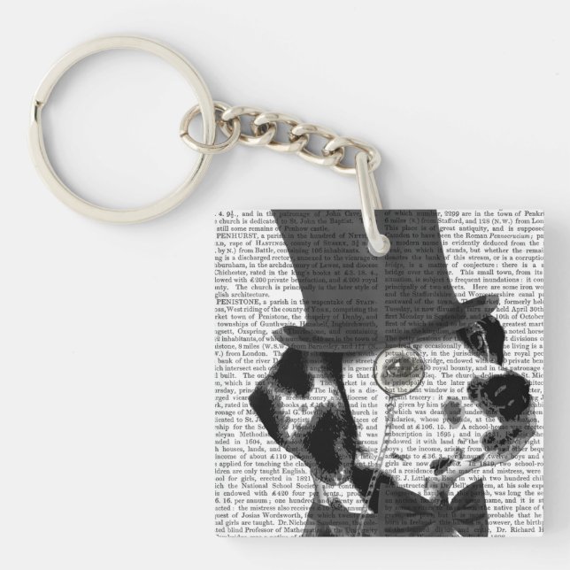Porte-clefs Dalmatien, Hound officiel et Casquette (Devant)