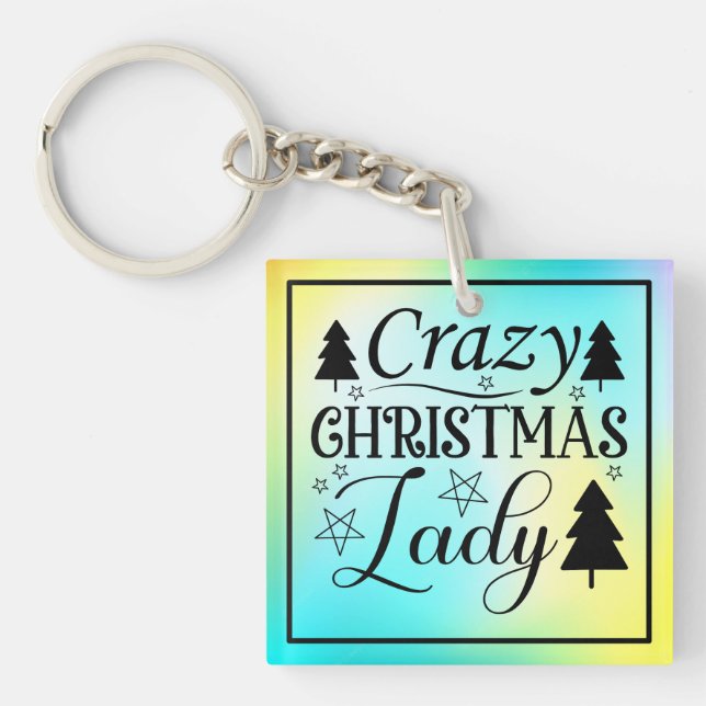 Porte-clefs Dame de Noël folle-45322 (Devant)