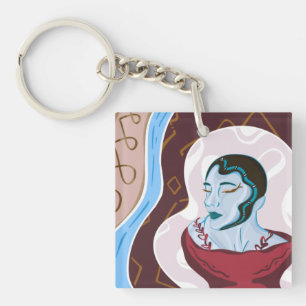 Porte-clefs Dame serpent de Medusa - demi-dame demi-serpent