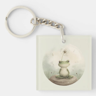 Porte-clefs Dandelion de méditation de grenouille