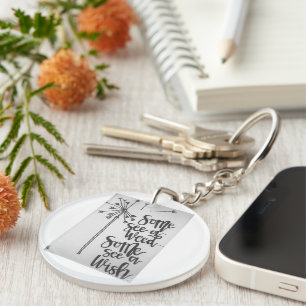 Porte-clefs Dandelion inspiration - mauvaise herbe/souhait