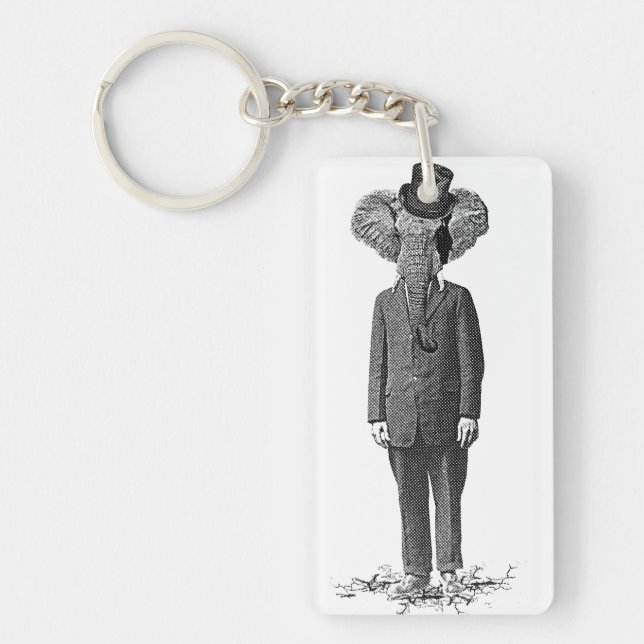 Porte-clefs Dandy d'éléphant (Devant)