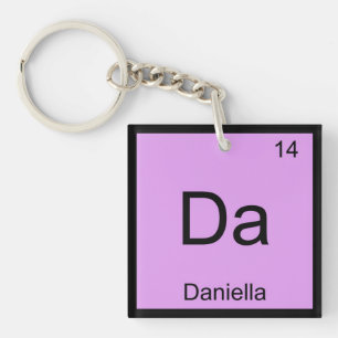 Porte-clefs Daniella Nom Chimie Élément Tableau périodique