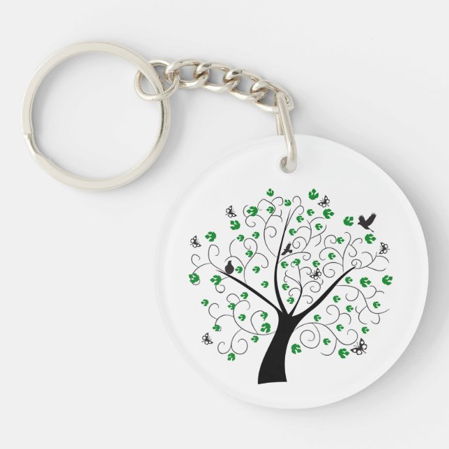 Porte-clefs Dans la forêt je vais citer John Muir (Devant)