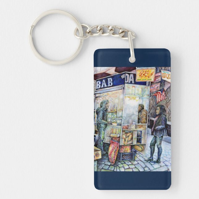 Porte-clefs Dans l'amour avec les problèmes, et dans les probl (Devant)