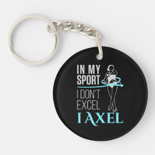 Porte-clefs Dans Mon Sport Figure Patinage Axel Femmes Filles