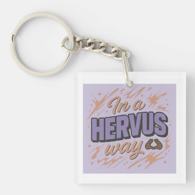 Porte-clefs Dans une façon Hervus de l'amour (Devant)