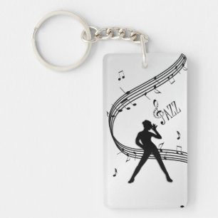 Porte-clefs Danse de jazz argent