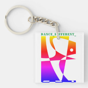 Porte-clefs DANSE_DIFFÉRENT_ Arc-en-ciel