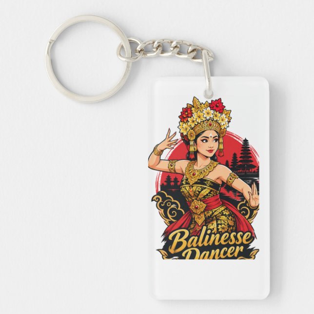 Porte-clefs danseur balinais (Devant)