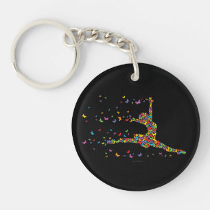 Porte-clefs Danseur papillon