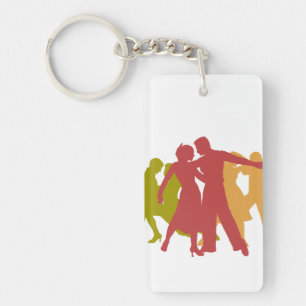 Porte-clefs Danseurs latins colorés