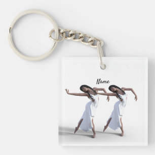 Porte-clefs Danseuse blanche Thunder_Cove