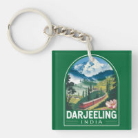 Darjeeling Inde Travel Art Emblem