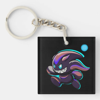 Porte-clefs Dark Chao - Running - Swimming Variant Custom Art