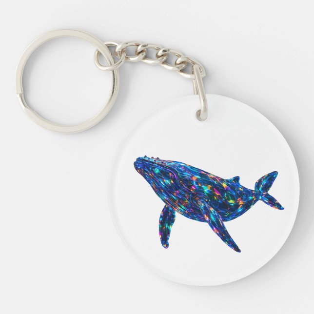 Porte-clefs Dauphin Diamant - Art Vibrant (Devant)