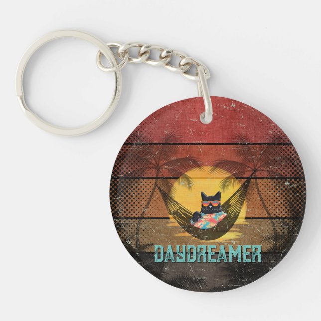 Porte-clefs Daydreaming Cool Chat's Tropical Escape Round (Devant)