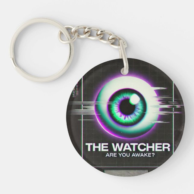 Porte-clefs 🔑 🔑 de clavier Weirdcore "The Watcher" (Devant)