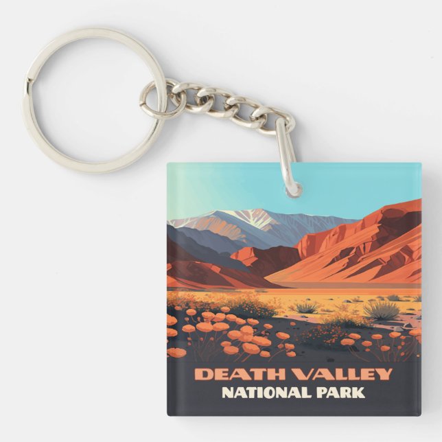 Porte-clefs Death Valley National Park California Poppies (Devant)