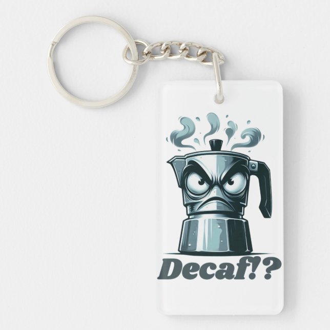 Porte-clefs Décaf ! ? Pot de café Angry Moka Espresso (Devant)