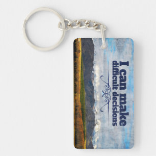 Porte-clefs "Décisions difficiles" Motivation Affirmation