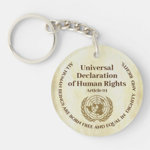 Porte-clefs Déclaration universelle des droits de l'homme Art