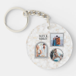 Porte-clefs Déco Art moderne Customisé Nom photo Porte - clé