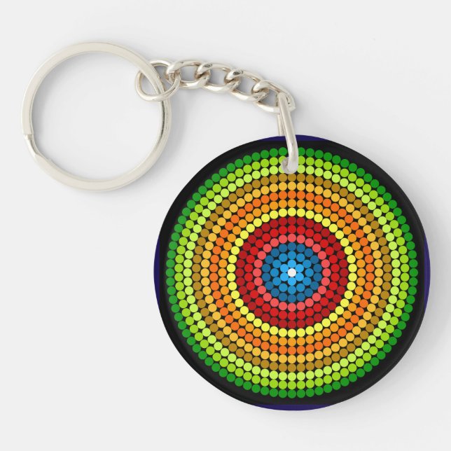 Porte-clefs Décor Abstrait Mandala Art Design-65904 (Devant)