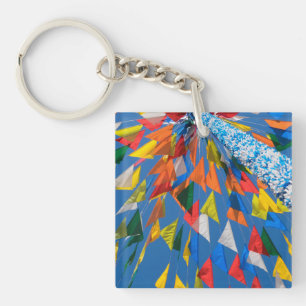 Porte-clefs Décoration de drapeaux triangulaires